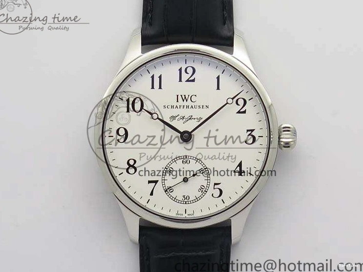 MIROTIME 0423 Durable Portuguese Fa Jones IW544202 SS GSF 1:1 Best Edition White Dial On Leather Strap 7229